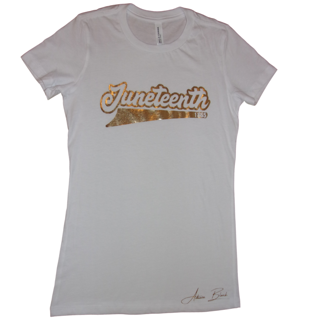 JUNETEETH 1865 Golden And Puff TOP SELF QUALITY COMFORTABLE T-Shirts For Woman