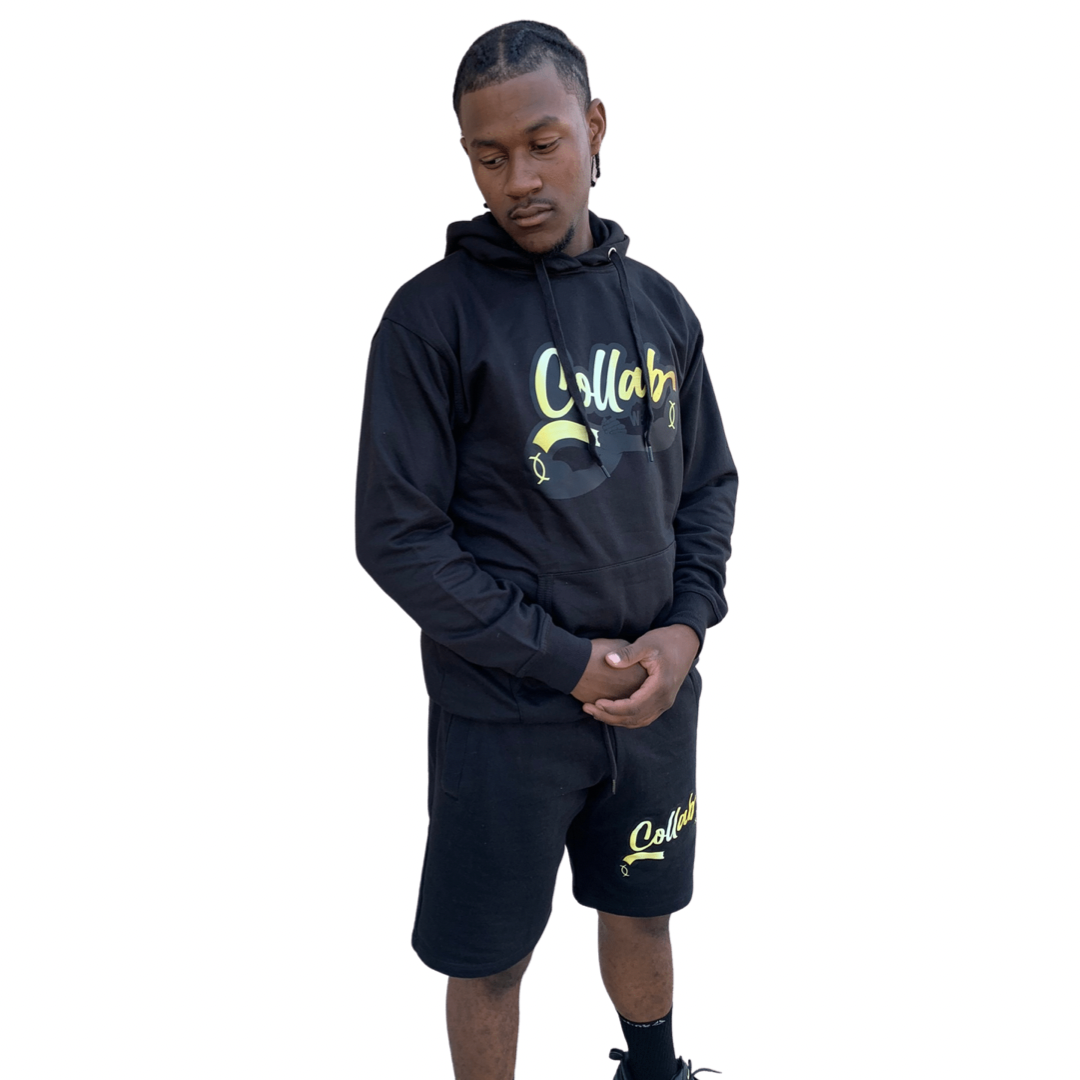 Collab Hoodie and Shorts Set